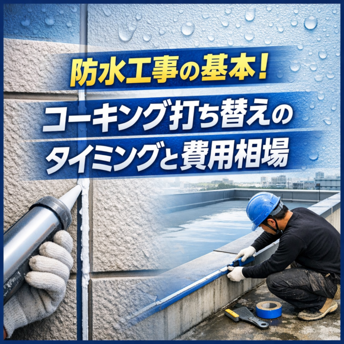 防水工事の基本！コーキング打ち替えのタイミングと費用相場