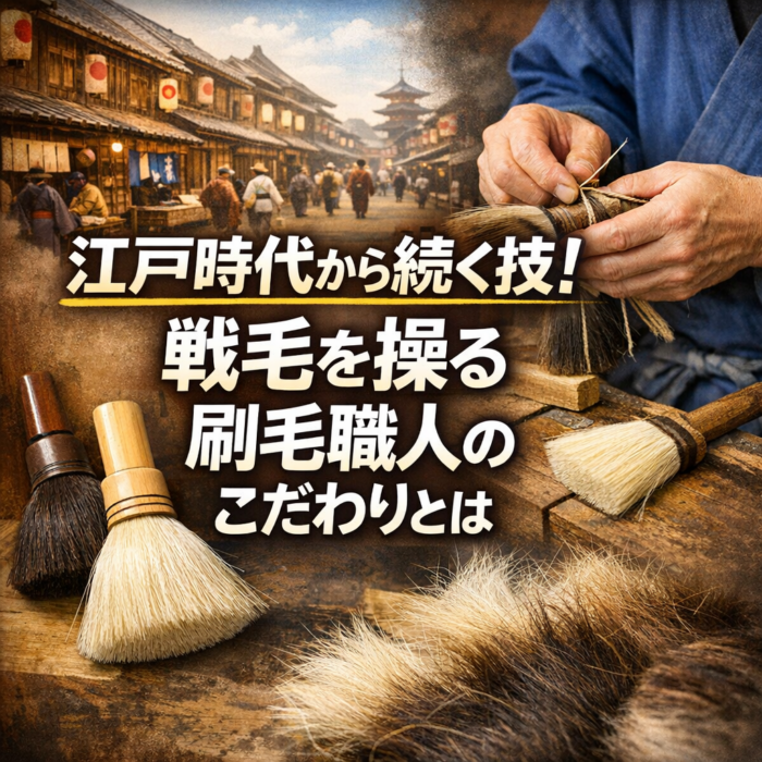 江戸時代から続く技！獣毛を操る刷毛職人のこだわりとは
