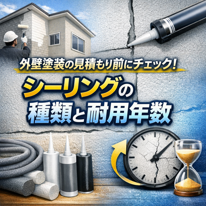 外壁塗装の見積もり前にチェック！シーリングの種類と耐用年数