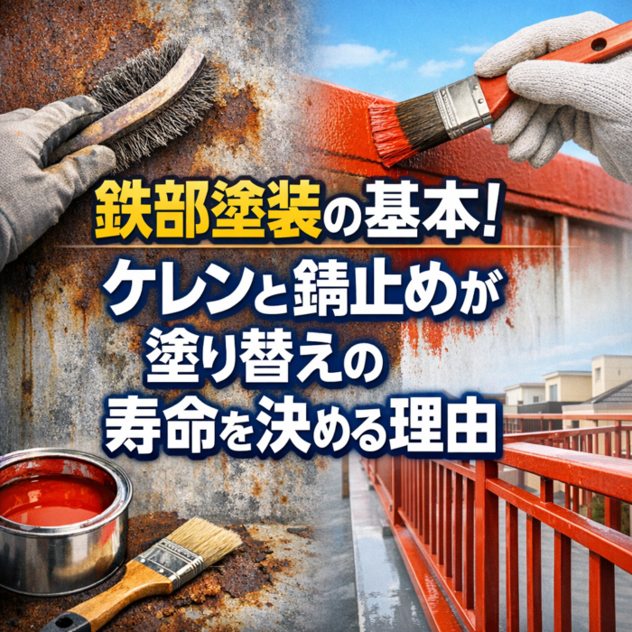 鉄部塗装の基本！ケレンと錆止めが塗り替えの寿命を決める理由